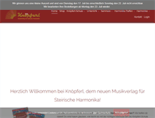 Tablet Screenshot of knoepferl.at
